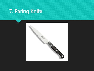 7. Paring Knife
 