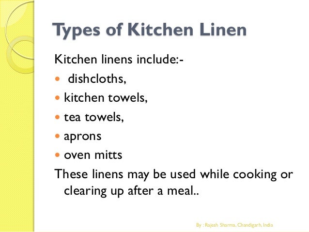 Kitchen linen