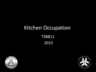 Kitchen Occupation 
TSBB11 
2013 
 