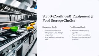 Kitchen Opening Checklist Inspection with eAuditor Audits and ...