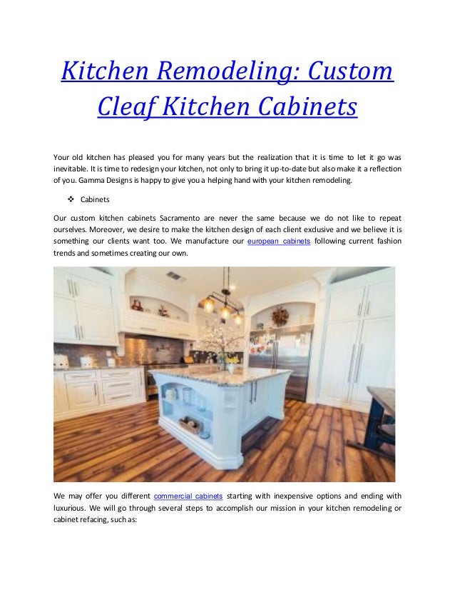 Gamma Cabinets Kitchen Remodeling Sacramento