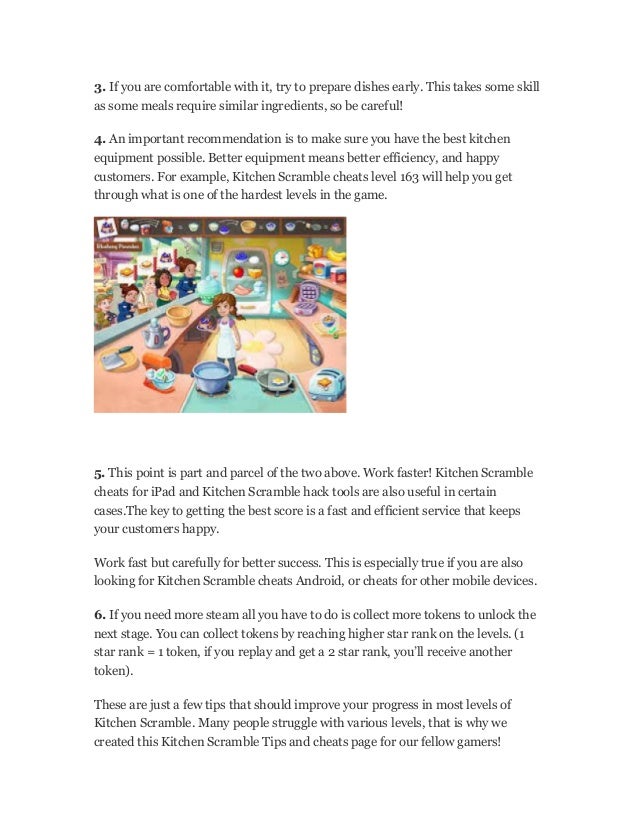 Kitchen scramble 2 spreadsheet rekaes