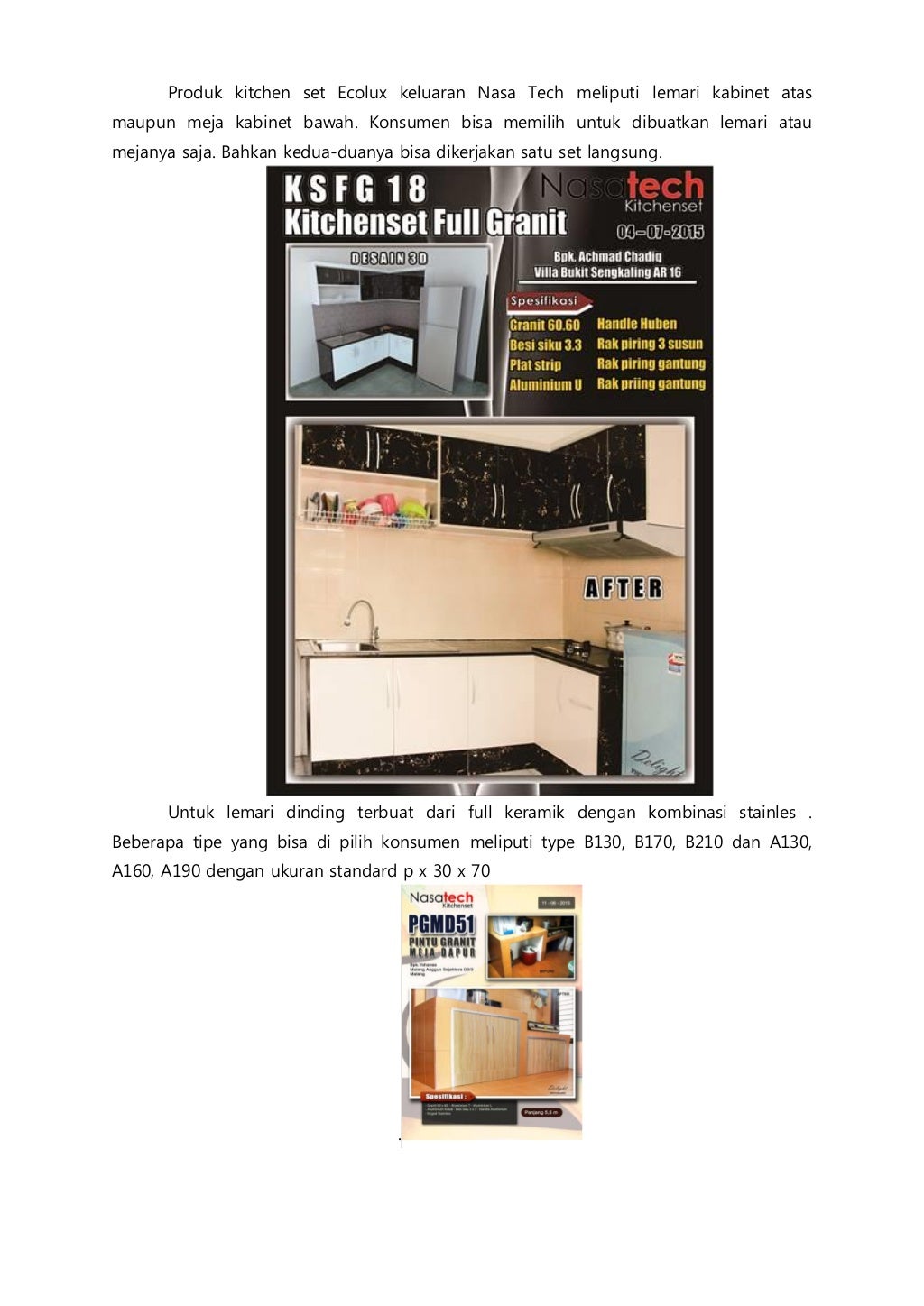 Kitchen Set Minimalis Malang - Kitchen Set Murah - 087855994300
