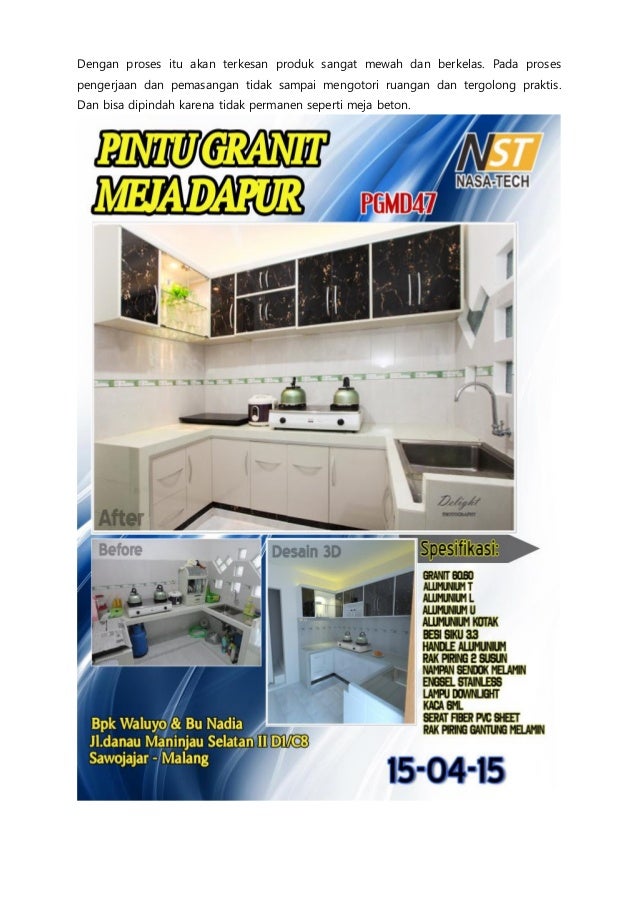 Jual Kitchen Set Surabaya | Anti Lembab | Tahan Rayap | 0878 5599 4300