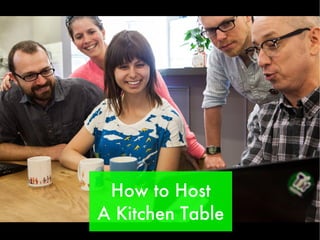 How to Host
A Kitchen Table
 