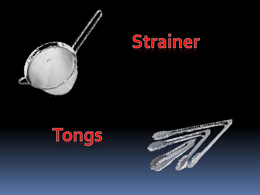 Kitchen tools Use in Preparing Cereals and Starch