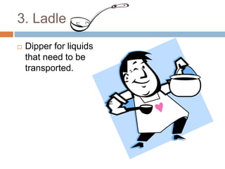 Kitchen utensils ppt | PPTX