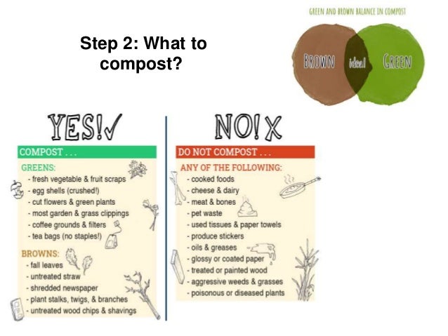 Step 2: What to
compost?
 