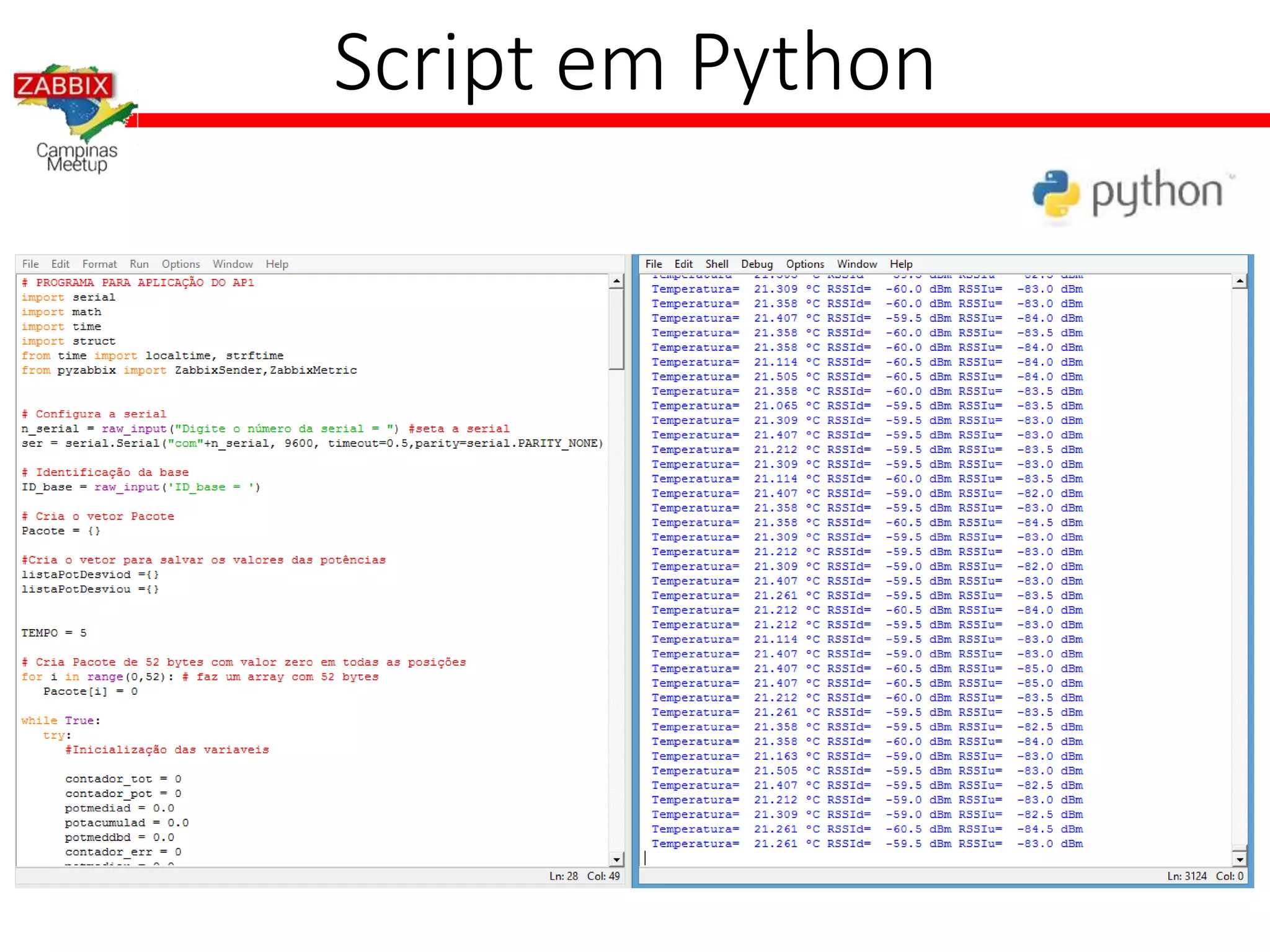 Script em Python
 