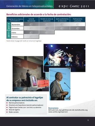 Folleto de Ventas Expo Canitec 2011