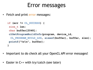 Hands on OpenCL | PPTX