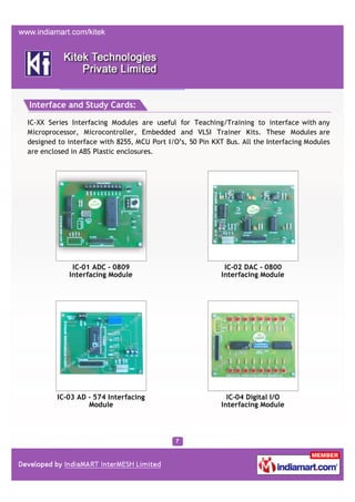 Trainer Interfacing Kitek Technologies Private Limited, Mumbai, R & D labs | PDF