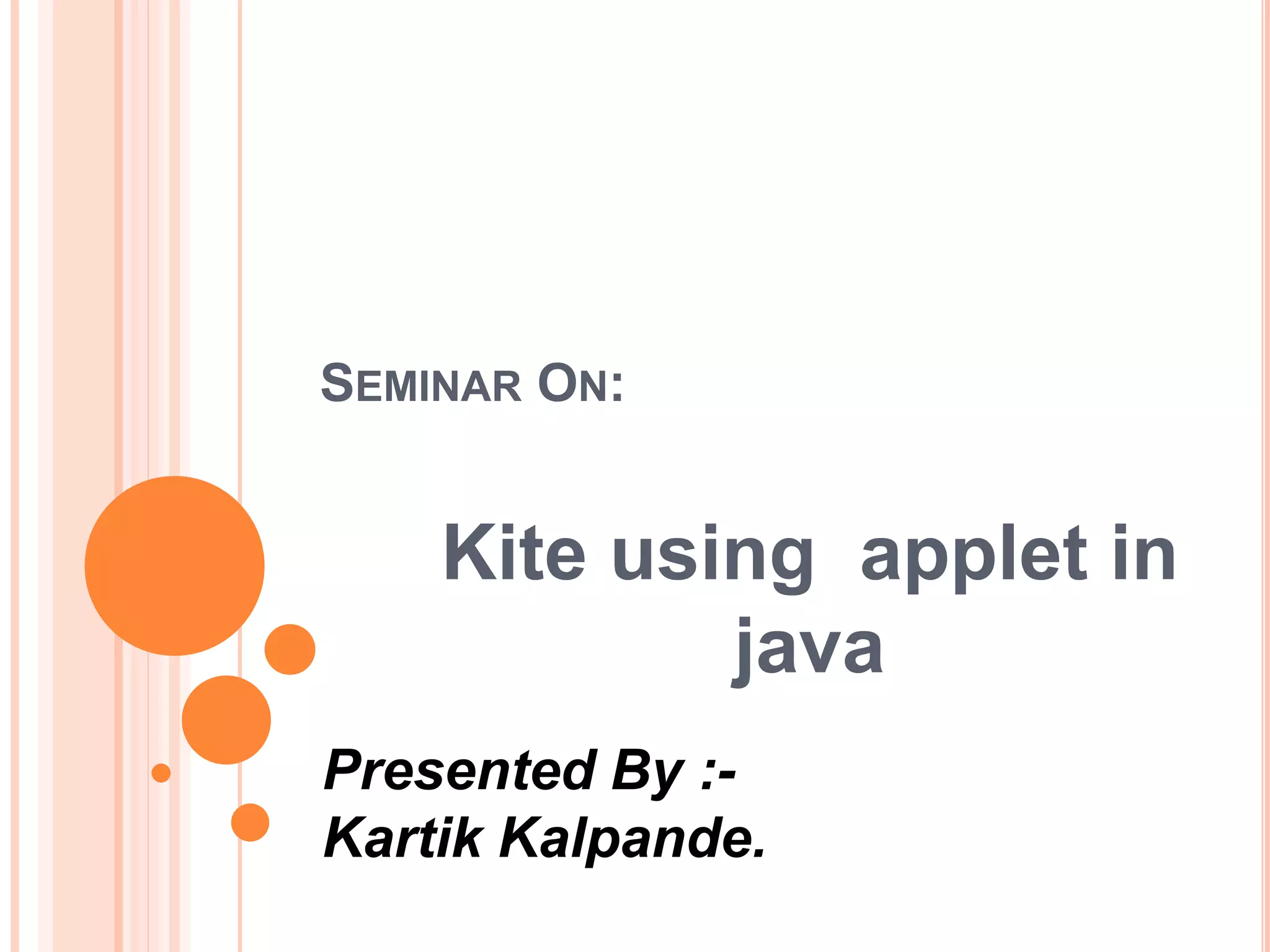 applet using java | PPT