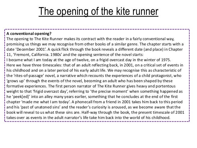 thesis for kite runner