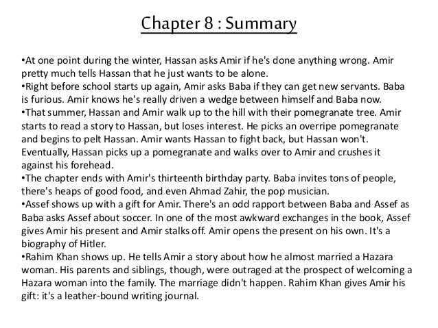 the kite runner chapter summaries Chapter summaries for khaled hossini's the kite runner. the kite runner chapter summaries Chapter summaries for khaled hossini's the kite runner.