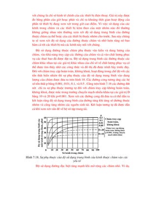 víi chóng lµ chØ sè kinh tÕ chÝnh cña c¸c thiÕt bÞ ®iÖn tho¹i. Gi¸ trÞ nµy ®-îc
®o b»ng phÇn cña giê ho¹c phót vµ chØ ra kho¶ng thêi gian ho¹t ®éng cña
phÇn tö thiÕt bÞ ®ang xem xÐt trong giê cao ®iÓm. V× viÖc sö dông cña c¸c
kªnh trong chïm vµ c¸c thiÕt bÞ kÌm theo cña mét nhãm nµo ®ã th-êng
kh«ng gièng nhau nªn th-êng xem xÐt ®é sö dông trung b×nh cña ®-êng
thuéc chïm cô thÓ hoÆc cña c¸c thiÕt bÞ thuéc nhãm cho tr-íc. Sau nµy chóng
ta sÏ xem xÐt ®é sö dông cña ®-êng thuéc chïm vµ nhí lu«n r»ng nã bao
hµm c¶ tíi c¸c thiÕt bÞ mµ c¸c kªnh nµy nèi víi chóng.
§é sö dông ®-êng thuéc chïm phô thuéc vµo kiÓu vµ dung l-îng cña
chïm, vµo kh¶ n¨ng truy cËp c¸c ®-êng cña chïm vµ c¶ vµo chÊt l-îng phôc
vô c¸c thuª bao ®· ®-îc ®Æt ra. §é sö dông trung b×nh c¸c ®-êng thuéc c¸c
chïm kh¸c nhau t¹i c¸c gi¸ trÞ kh¸c nhau cña chØ sè vÒ chÊt l-îng phôc vô cã
thÓ ®-îc t×m thÊy nhê c¸c c«ng thøc vµ ®å thÞ ®· ®-îc tr×nh bµy tr-íc ®©y.
§èi víi chïm truy cËp hoµn toµn, kh«ng kho¸, ho¹t ®éng trong chÕ ®é víi c¸c
tæn thÊt hiÓn nhiªn th× sù phô thuéc cña ®é sö dông trung b×nh vµo dung
l-îng cña chïm ®-îc ®-a ra trªn h×nh 18. C¸c ®-êng cong t-¬ng øng c¸c hÖ
sè tæn thÊt p b»ng 0.001, 0.01, 0.1, vµ 0.5 . Còng trªn h×nh 7.18 c¸c ®-êng ®øt
nÐt chØ ra sù phô thuéc tr-¬ng tù ®èi víi chïm truy cËp kh«ng hoµn toµn,
kh«ng kho¸, ®-îc m¾c trong tr-êng chuyÓn m¹ch nhiÒu kh©u t¹i c¸c gi¸ trÞ D
b»ng 10 vµ 20 khi p=0.001. Xem xÐt c¸c ®-êng cong ®· ®-a ra cã thÓ dÉn ra
kÕt luËn r»ng ®é sö dông trung b×nh cña ®-êng t¨ng khi t¨ng sè ®-êng thuéc
nhãm vµ còng t¨ng nhãm c¸c nguån sinh t¶i. KÕt luËn t-¬ng tù ®· ®-îc dÉn
c¶ khi xem xÐt vÊn ®Ò vÒ hÖ sè tËp trung t¶i.
§é sö dông ®-êng ®Æc biÖt t¨ng m¹nh khi më réng c¸c chïm nhá. VÝ dô,
p
0.5
0.1
0.01
0.00
1
10
20
30
40
50
60
0 10 20 30 40 50 60 70 80 90 100
Sè kªnh trong chïm
§é
sö
dông
trung
b×nh
cña
mçi
kªnh
trong
chïm,
phót
D=20
H×nh 7.18. Sù phô thuéc cña ®é sö dông trung b×nh cña kªnh thuéc chïm vµo c¸c
yÕu tè
D=10
Chïm truy cËp
hoµn toµn,
kh«ng kho¸
Chïm truy cËp kh«ng
hoµn toµn, kh«ng kho¸
p=0.001, tr-êng chuyÓn
m¹ch nhiÒu kh©u
 