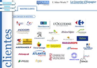 SOCIALMEDIA
 EvEntOS
                      NUESTROS CLIENTES
  prEnSA


              HAn COnFIADO En nOSOtrOS...
 