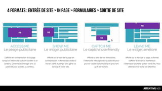 Formatspublicitaires4 formats: entrée de site > in page > Formulaires> Sortie de site
 