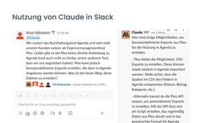 4
Nutzung von Claude in Slack
 