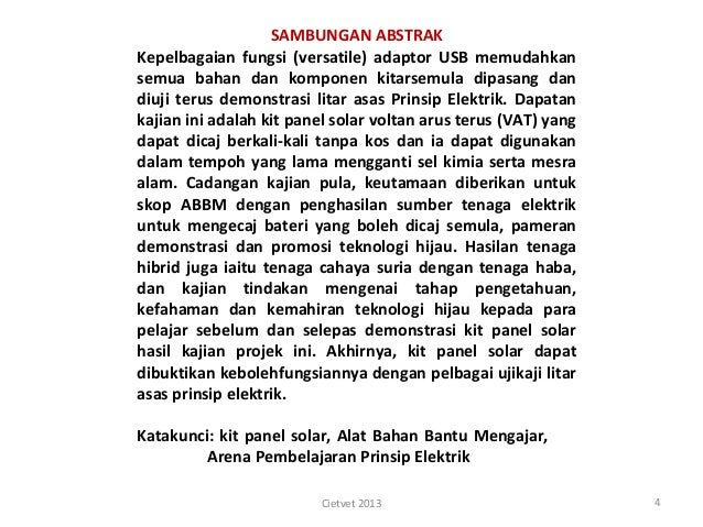 Kit Panel Solar Abd Rahim bin Che Rus Kolej Komuniti Kit Panel Solar Abd Rahim bin Che Rus Kolej Komuniti