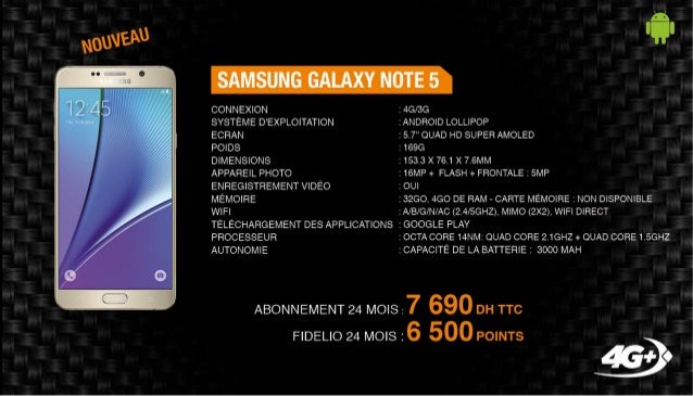 Kit Smartphones chez Maroc Telecom Septembre