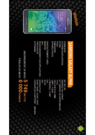 Nos offres Smartphones & Tablettes - Décembre 2014