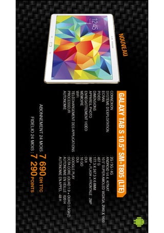 Nos offres Smartphones & Tablettes - Décembre 2014