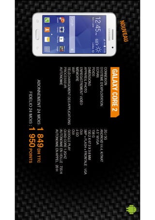 Nos offres Smartphones & Tablettes - Décembre 2014