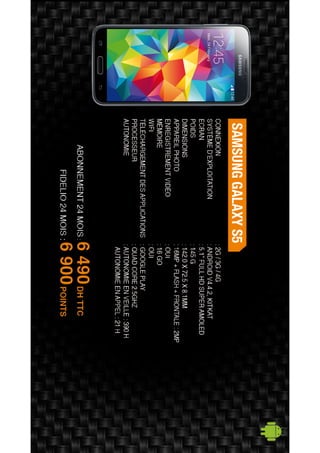 Nos offres Smartphones & Tablettes - Décembre 2014