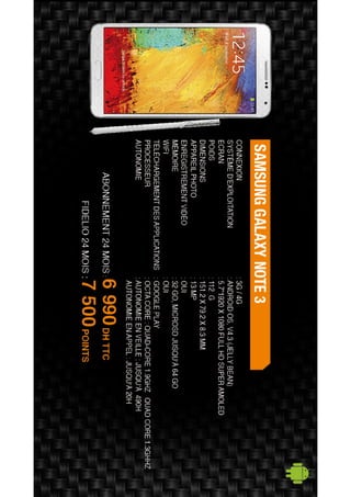 Nos offres Smartphones & Tablettes - Décembre 2014