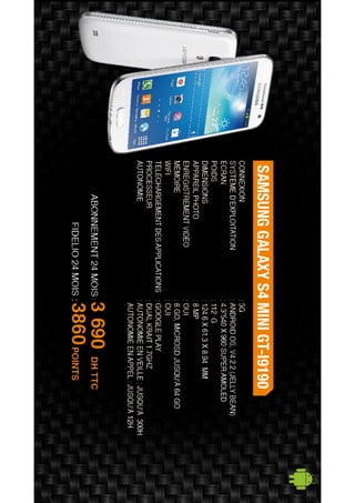 Nos offres Smartphones & Tablettes - Décembre 2014