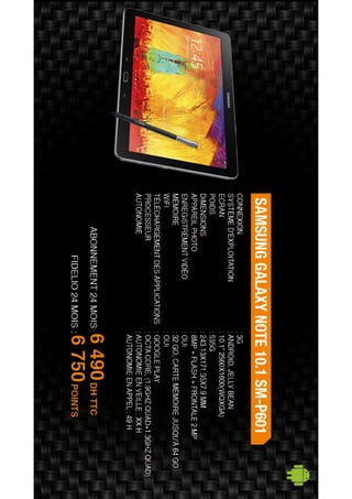 Nos offres Smartphones & Tablettes - Décembre 2014