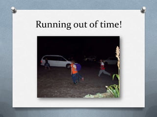 Running out of time!