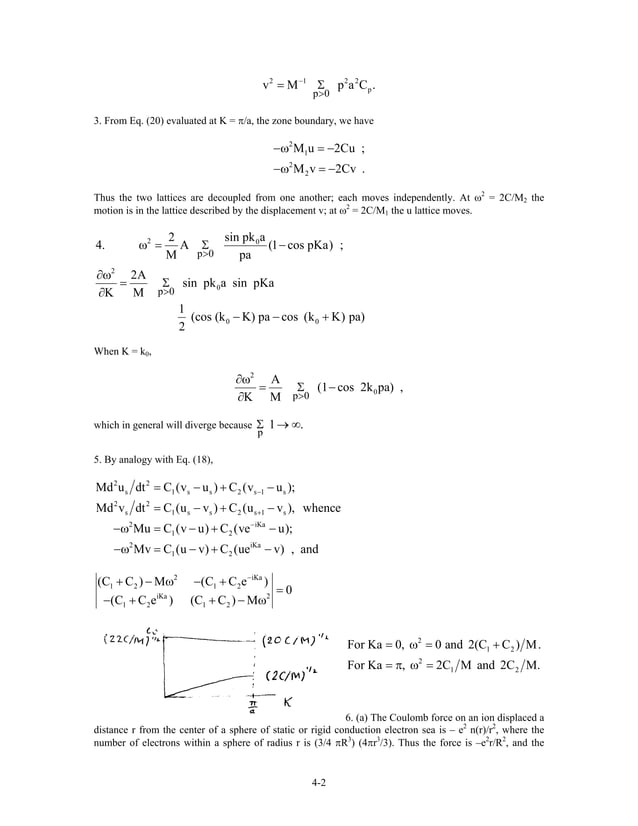 Kittel c. introduction to solid state physics 8 th edition - solution ...