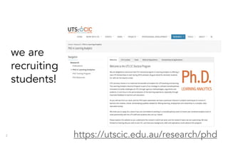 2 https://utscic.edu.au/research/phd
we are
recruiting
students!
 
