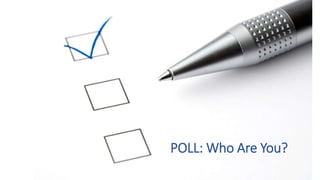 POLL: Who Are You?
 