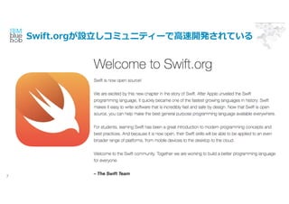 Swift.orgO?ߥ˥ƥ`?_kƤ
7
 