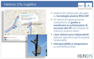 Modalità di acquisto
 copertura finanziaria garantita dal Cliente
• il Cliente copre gli investimenti per la fornitura e la configurazione SW e HW
• il Cliente copre il canone annuale per l’esercizio della piattaforma,
l’infrastruttura, la manutenzione HW/SW, l’helpdesk
 copertura finanziaria in parte garantita dal Cliente e in parte
garantita da Kiunsys
• Il Cliente copre gli investimenti
• Kiunsys si fa carico dell’esercizio con accordo sull’aggio delle transazioni
 copertura finanziaria garantita da Kiunsys
• Kiunsys copre sia gli investimenti che l’esercizio con accordo sull’aggio
delle transazioni
 
