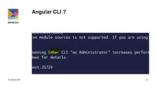 Angular CLI ?
27 January 2017 21
 