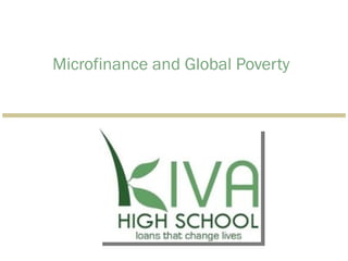 Microfinance and Global Poverty 