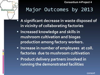  Sustainable utilization of agro-industrial wastes through integration of bio-energy and mushroom production