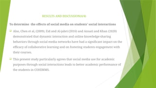 Effects of Social Media on Academic Performance and Social Interaction ...