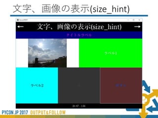 文字、画像の表示
 