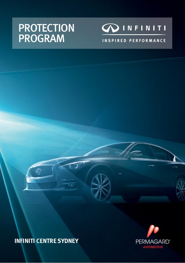 Infiniti Centre Sydney Protection Program by Permagard Automotive Aus…