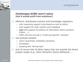 KiWi - Knowledge in a Wiki