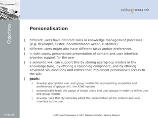 KiWi - Knowledge in a Wiki