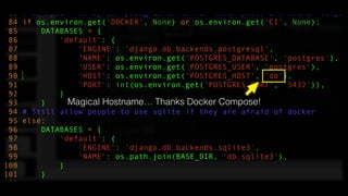 Magical Hostname… Thanks Docker Compose!
 