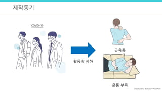 ⓒSaebyeol Yu. Saebyeol’s PowerPoint
제작동기
근육통
운동 부족
활동량 저하
 