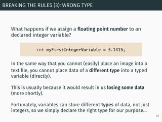 In the same way that you cannot (easily) place an image into a
text ﬁle, you cannot place data of a different type into a ...