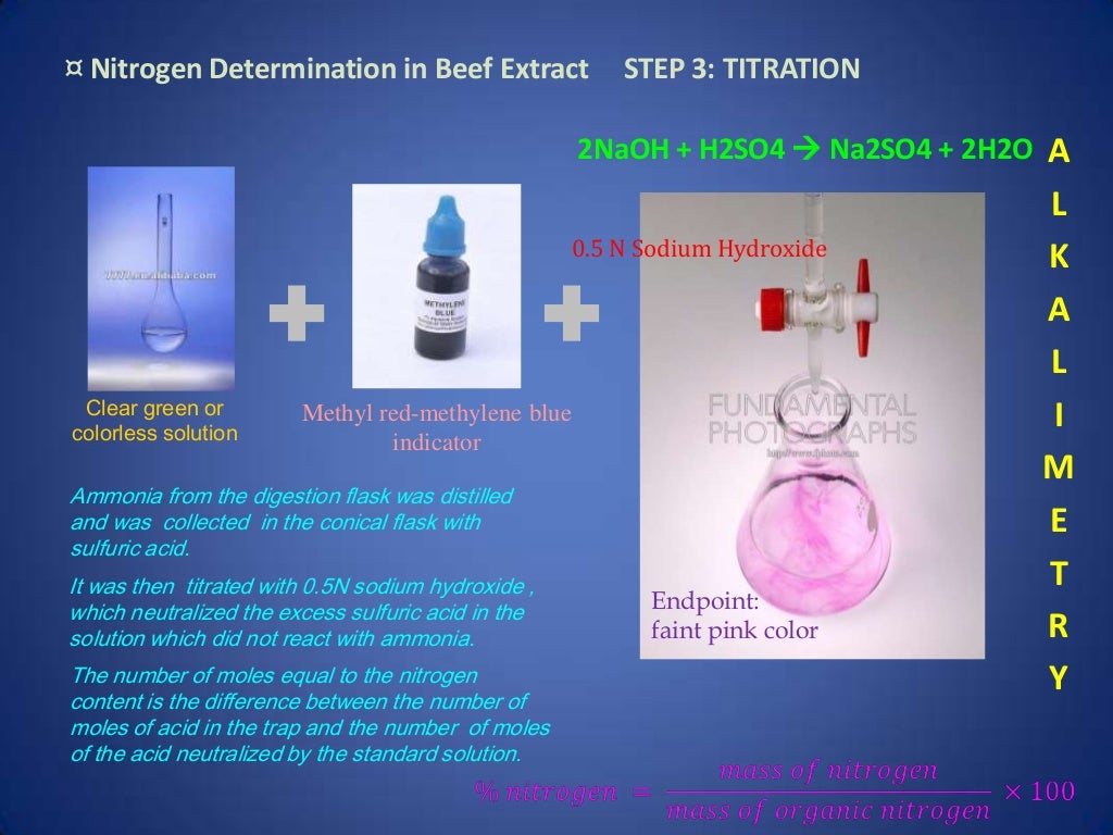 Example Kjeldahl Method